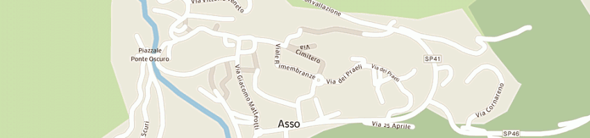 Mappa della impresa scuola elementare a ASSO