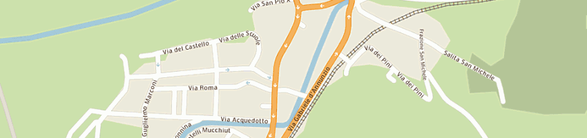 Mappa della impresa albergo alla stazione a SAGRADO