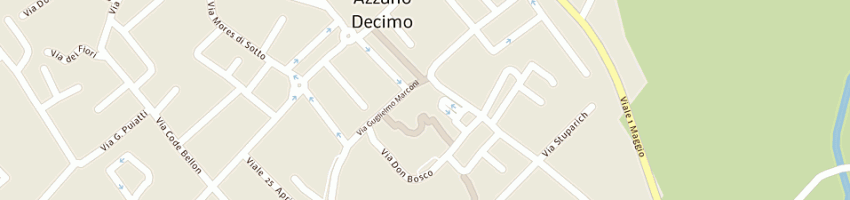 Mappa della impresa municipio a AZZANO DECIMO