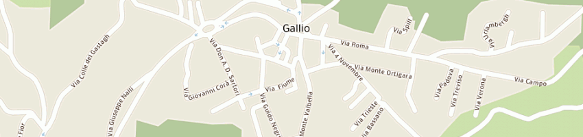 Mappa della impresa bar pasticceria plebs(snc) a GALLIO