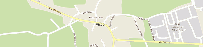 Mappa della impresa comune di visco a VISCO