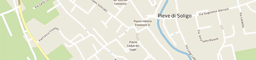 Mappa della impresa albergo e ristorante alla colomba a PIEVE DI SOLIGO