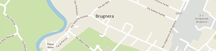 Mappa della impresa studio anteo di favot massimo a BRUGNERA