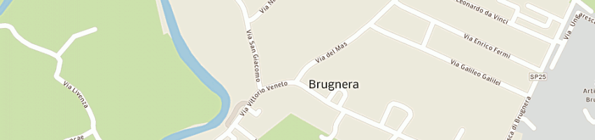 Mappa della impresa as centro del mobile calcio a BRUGNERA