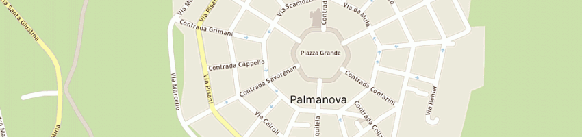 Mappa della impresa studio 3t (srl) a PALMANOVA