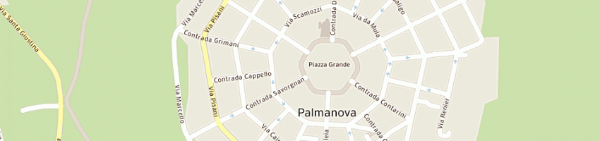 Mappa della impresa farmacia dott morandini alberto a PALMANOVA