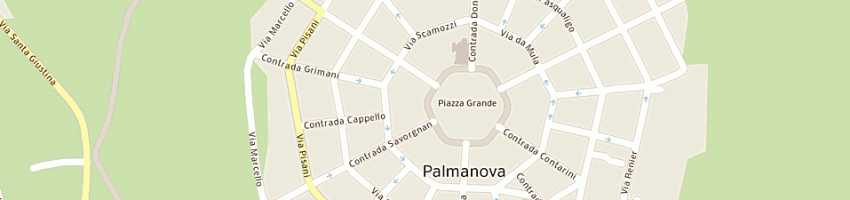 Mappa della impresa bar piazza di dal ben livio a PALMANOVA
