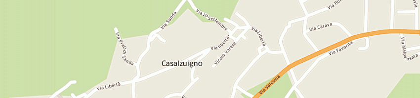 Mappa della impresa municipio a CASALZUIGNO