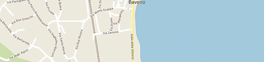 Mappa della impresa albergo ristorante bella riva (hotel beau rivage), di tarella rosanna e pieralfio a BAVENO