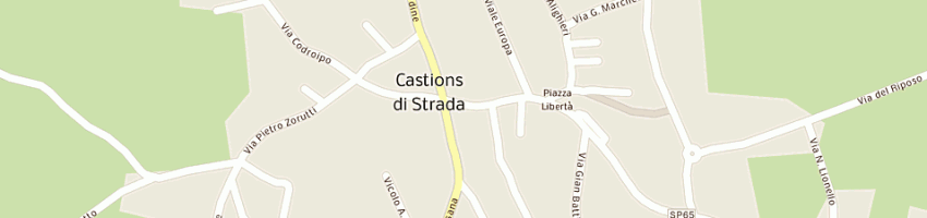 Mappa della impresa tomasin roberto a CASTIONS DI STRADA
