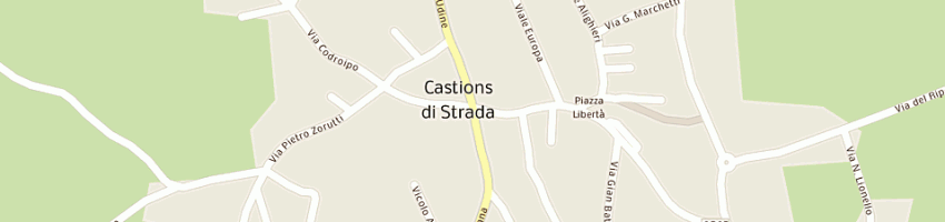 Mappa della impresa basello riccardo a CASTIONS DI STRADA
