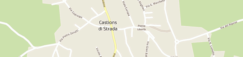 Mappa della impresa salone antonella a CASTIONS DI STRADA