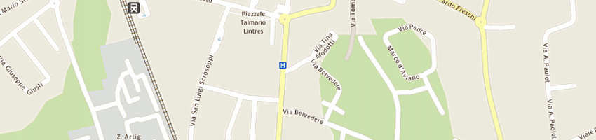 Mappa della impresa beauty center a SAN VITO AL TAGLIAMENTO