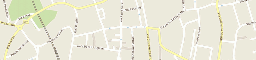 Mappa della impresa agenzia generale ina assitalia di passeri giovanni battista a PORDENONE