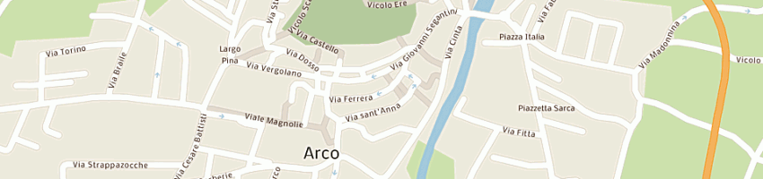 Mappa della impresa albergo marchi (snc) a ARCO