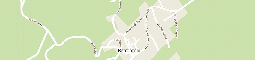 Mappa della impresa bar al centro di buoro francesca a REFRONTOLO