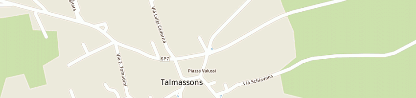 Mappa della impresa malisan valter a TALMASSONS