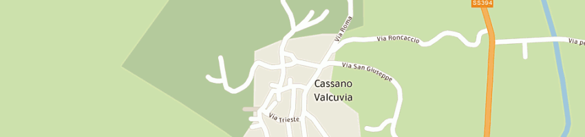 Mappa della impresa provincia lombarda carmelitani scalzi ente religioso a CASSANO VALCUVIA