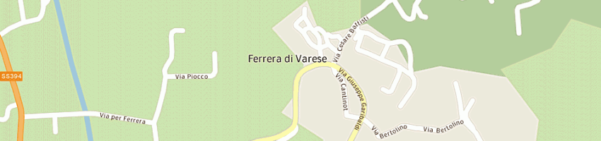 Mappa della impresa hostaria del cacciatore a FERRERA DI VARESE