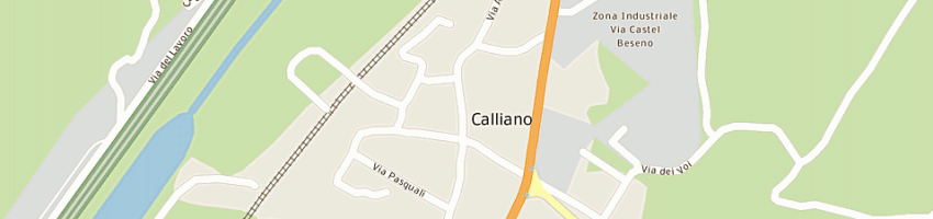 Mappa della impresa poste italiane a CALLIANO