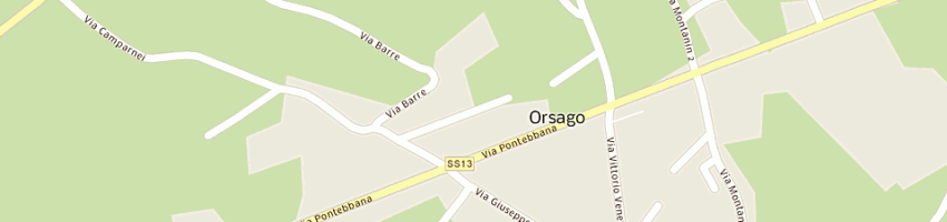 Mappa della impresa ferracin srl a ORSAGO
