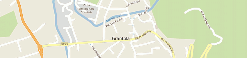 Mappa della impresa verbano tende srl a GRANTOLA