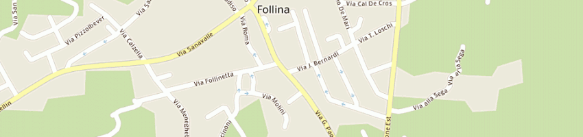 Mappa della impresa pro loco di follina a FOLLINA