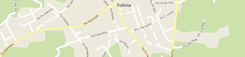 Mappa della impresa tuttidi' market di marchesin giuseppe a FOLLINA