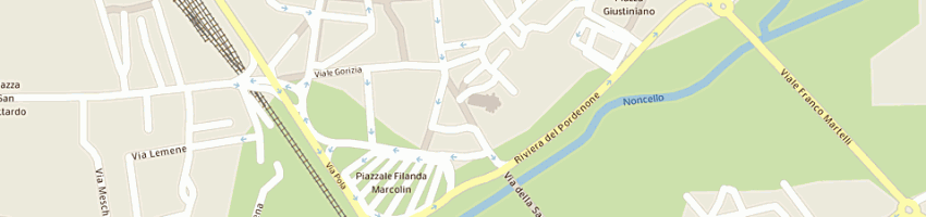 Mappa della impresa gastronomia san marco di pellarin roberto e flavio snc a PORDENONE