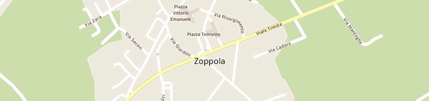 Mappa della impresa farmacia troiani dr franco a ZOPPOLA