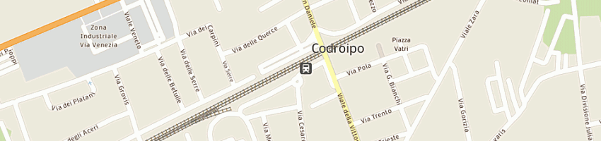 Mappa della impresa bar alla stazione a CODROIPO