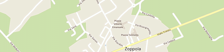 Mappa della impresa bar 'da dino' a ZOPPOLA