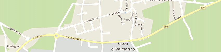 Mappa della impresa pasquetti francesco a CISON DI VALMARINO