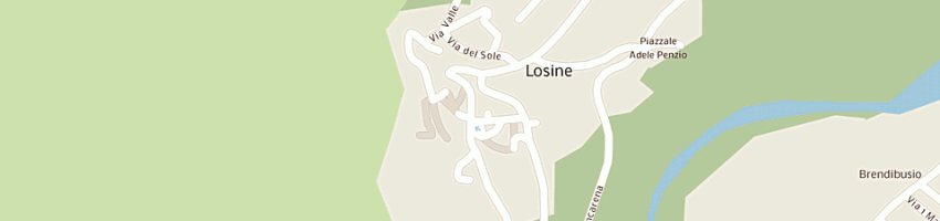 Mappa della impresa municipio di losine a LOSINE