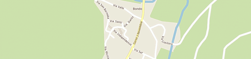 Mappa della impresa macellerie bazzoli snc a BONDO