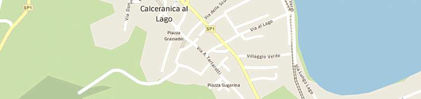 Mappa della impresa tourist center di giacomelli meri a CALCERANICA AL LAGO