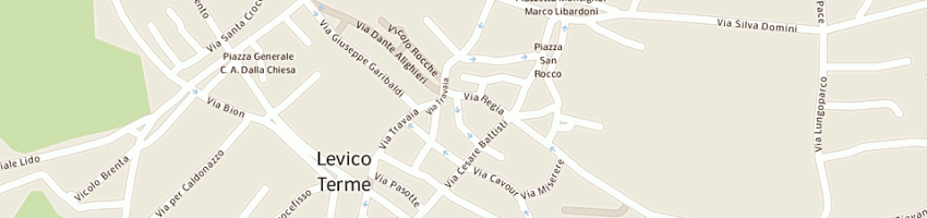 Mappa della impresa ristorante pizzeria la cantinota a LEVICO TERME