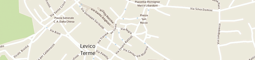 Mappa della impresa farmacia romanese a LEVICO TERME