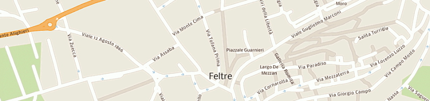 Mappa della impresa alibrandi francesco a FELTRE