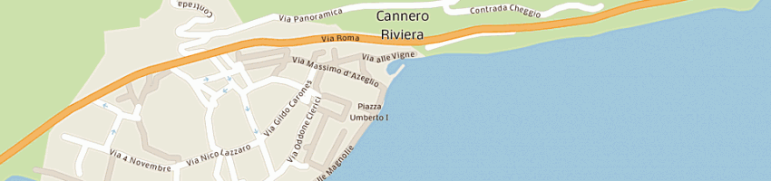 Mappa della impresa albergo ristorante cannero a CANNERO RIVIERA
