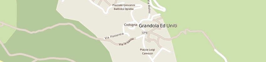 Mappa della impresa municipio a GRANDOLA ED UNITI