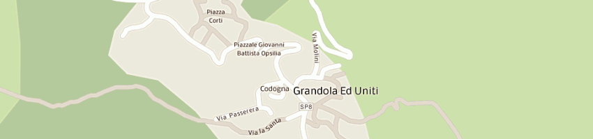 Mappa della impresa centro sportivo italiano a GRANDOLA ED UNITI