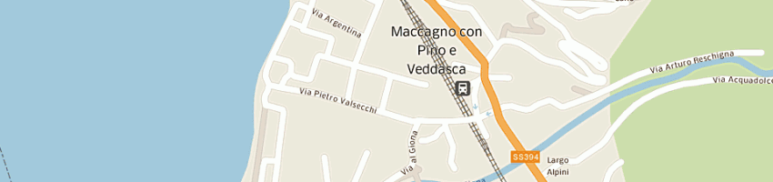 Mappa della impresa carabinieri a MACCAGNO
