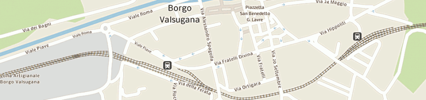 Mappa della impresa societa' supermercato calzature e pelletteria vulcano (srl) a BORGO VALSUGANA