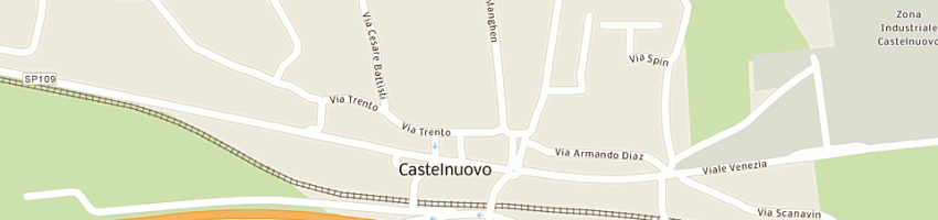 Mappa della impresa la bottega di geppetto a CASTELNUOVO