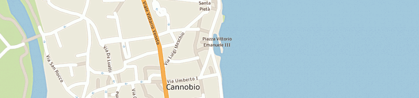 Mappa della impresa ristorante osteria della streccia a CANNOBIO