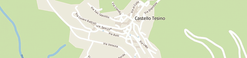 Mappa della impresa albergo alpina a CASTELLO TESINO