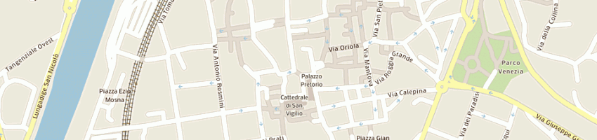 Mappa della impresa centri di bellezza yves rocher italia yram srl a TRENTO