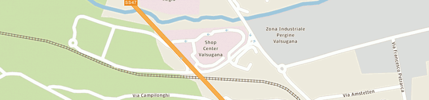Mappa della impresa bata superstore a PERGINE VALSUGANA