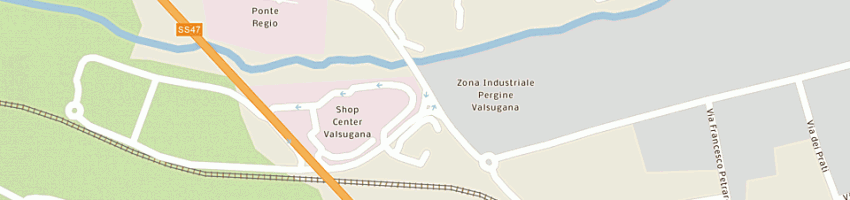 Mappa della impresa supermercati poli srl a PERGINE VALSUGANA